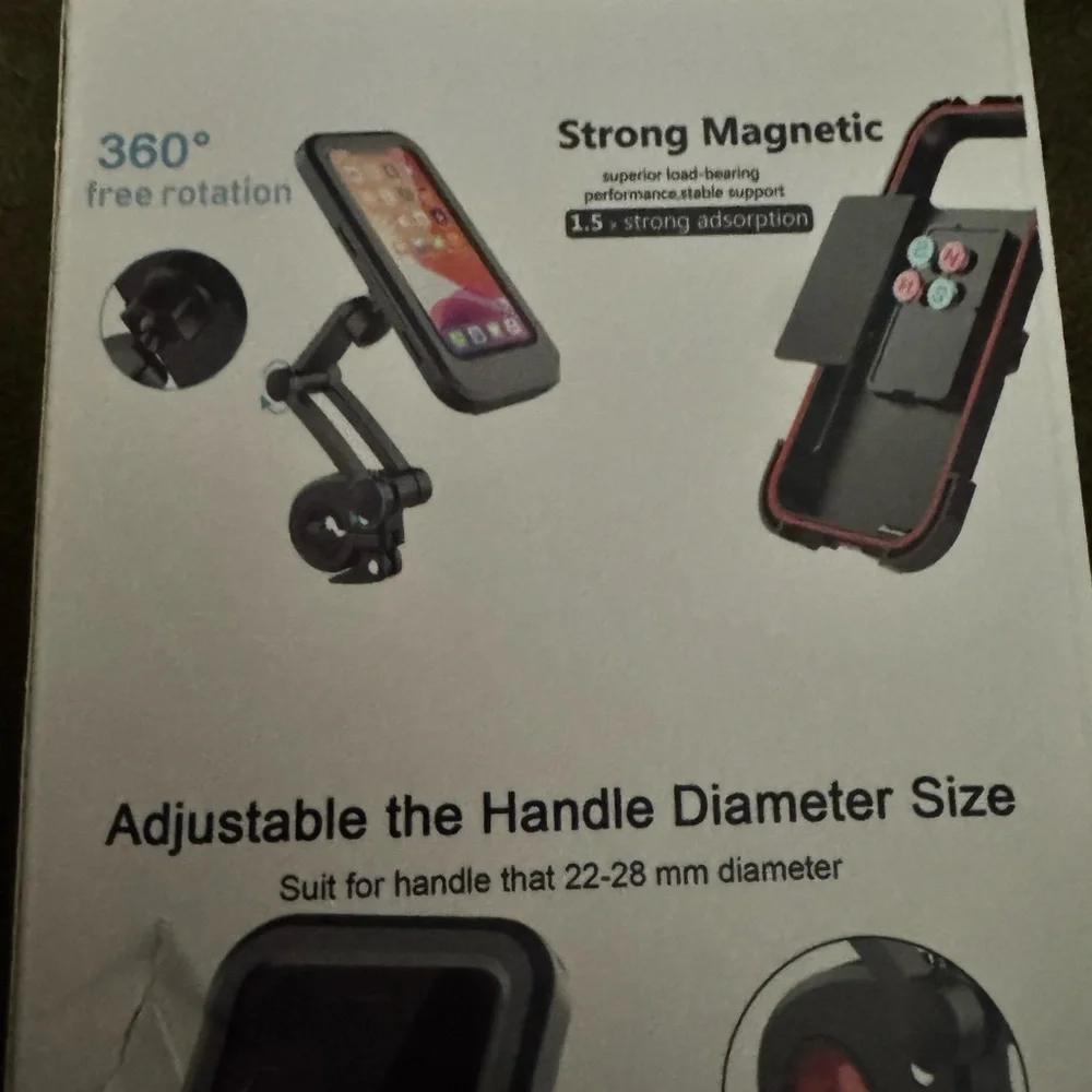 Adjustable Black Phone Mount for Bicycles